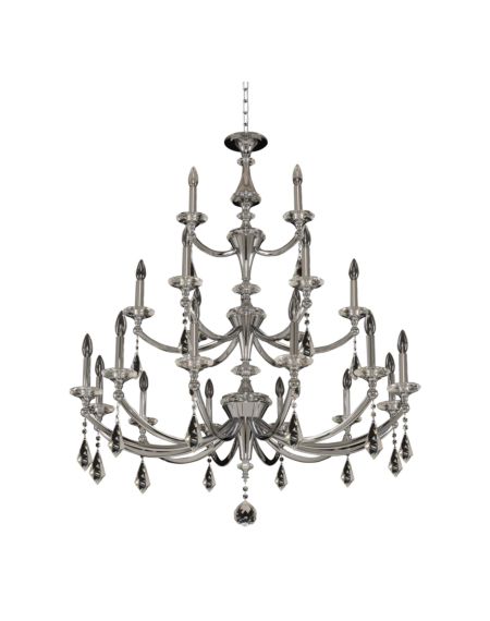  Floridia 2 Modern Chandelier in Chrome