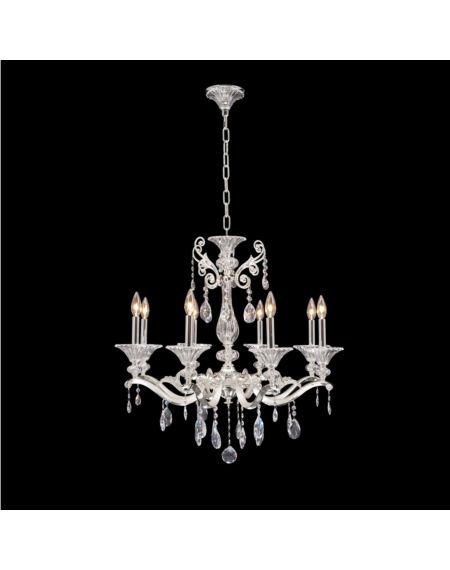  Vasari Traditional Chandelier in Two Tone Silver