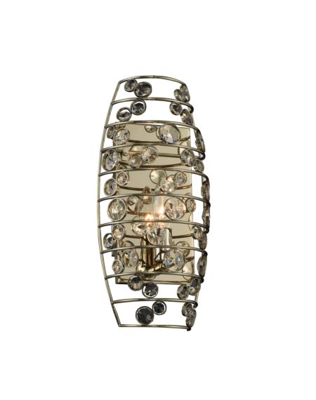  Gemini Wall Sconce in Champagne Gold