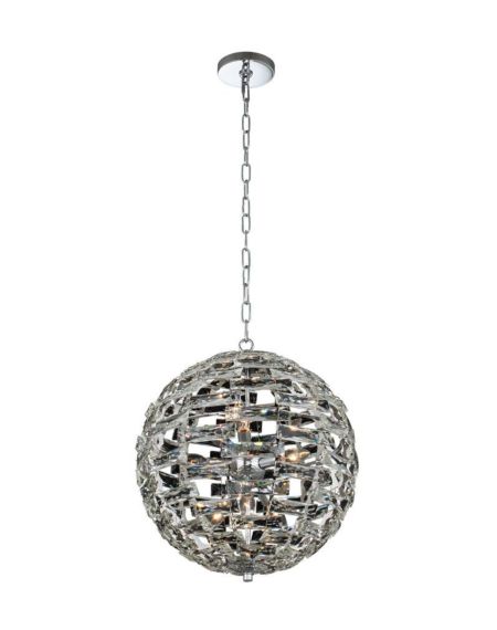  Alta  Contemporary Chandelier in Polished Chrome
