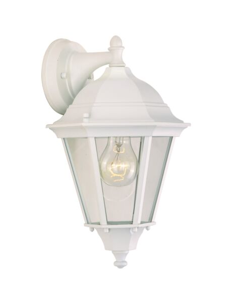 Westlake 1-Light Outdoor Wall Lantern in White