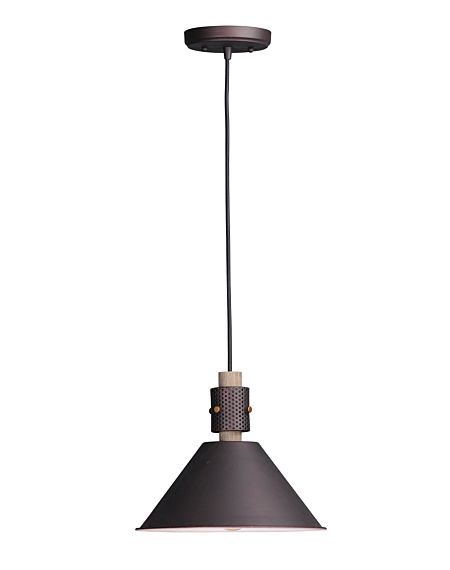  Tucson Pendant Light in Oil Rubbed Bronze and Weathered Wood