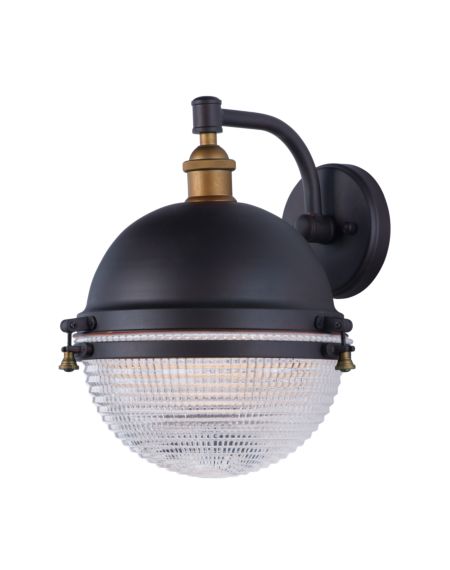  Portside Outdoor Wall Light in Oil Rubbed Bronze and Antique Brass