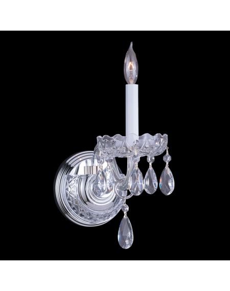 Traditional Crystal Hand Cut Crystal Sconce