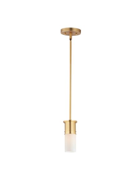 Rexford 1-Light Mini Pendant in Satin Brass