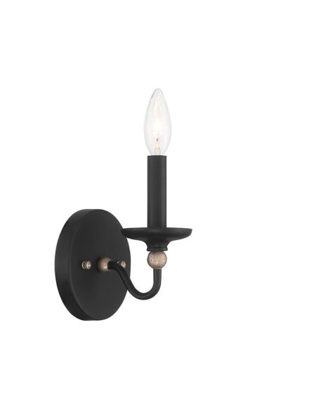 Minka Lavery Westchester County Wall Sconce in Sand Coal With Skyline Gold Leaf