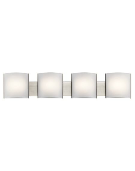 4-Light White Acrylic LED Bathroom Vanity Light