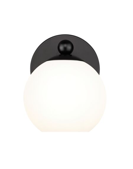 Neoma 1-Light Wall Sconce in Matte Black