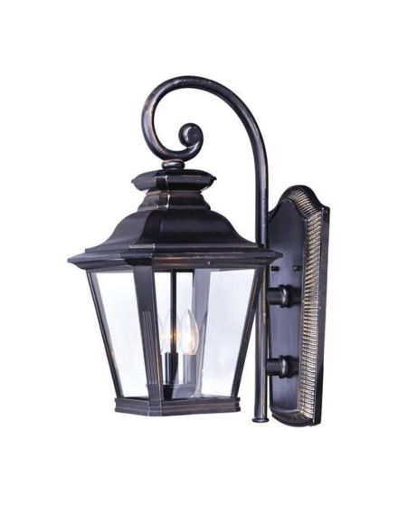 Maxim Knoxville 3 Light Outdoor Wall Lantern in Bronze