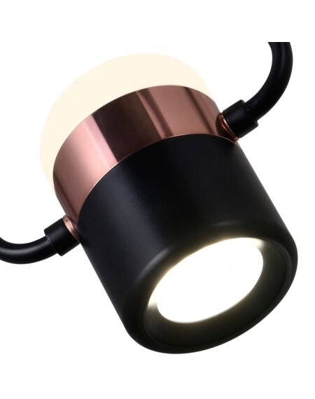CWI Lighting Moxie LED Down Mini Pendant with Black Finish