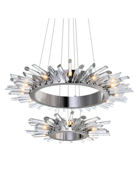 Thorns 18-Light Chandelier with Polished Nickel finish