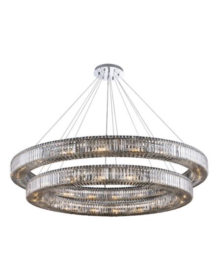 Rondelle Contemporary Chandelier in Polished Chrome