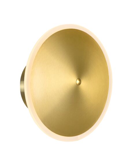 CWI Lighting Ovni LED Sconce with Brass Finish