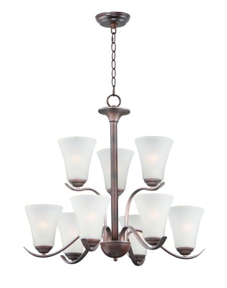  Vital  Transitional Chandelier in Oil Rubbed Bronze