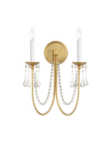 Maxim Lighting Plumette 2-Light Wall Sconce with Crystal