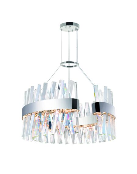 CWI Lighting Glace LED Chandelier with Chrome Finish