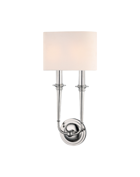  Lourdes Wall Sconce in Polished Nickel