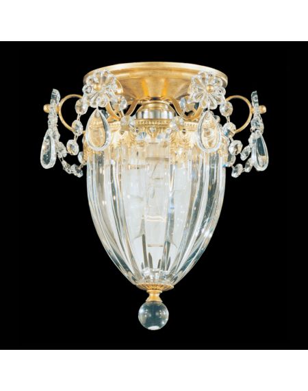 Bagatelle Ceiling Light in Heirloom Gold with Clear Heritage Crystals