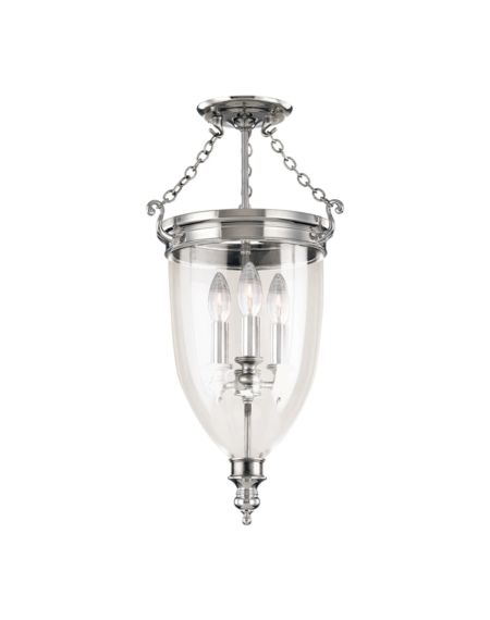  Hanover Ceiling Light in Polished Nickel
