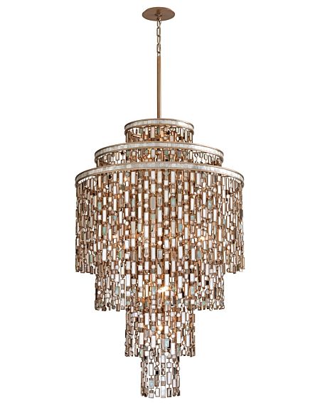Dolcetti Mixed Shells with Crystal 19-Light Chandelier
