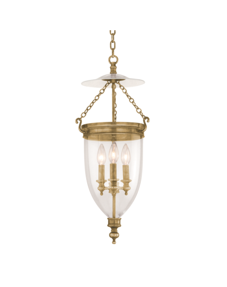  Hanover Pendant Light in Aged Brass