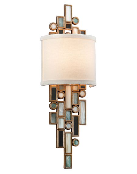 Dolcetti Mixed Shells with Crystal Wall Sconce