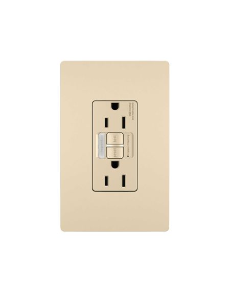 LeGrand Radiant Self-Testing GFCI Nightlight and Outlet in Ivory