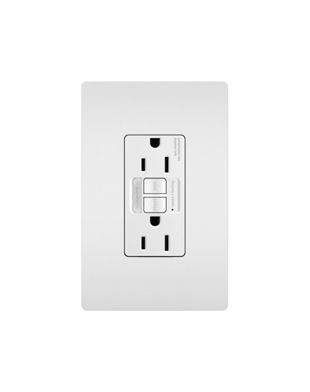 LeGrand Radiant Self-Testing GFCI Nightlight and Outlet in White