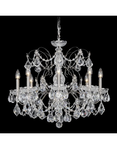 Century 8-Light Chandelier in with Clear Heritage Crystals