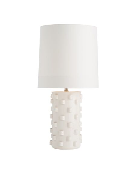 Robertson 1-Light Table Lamp in Ivory Crackle