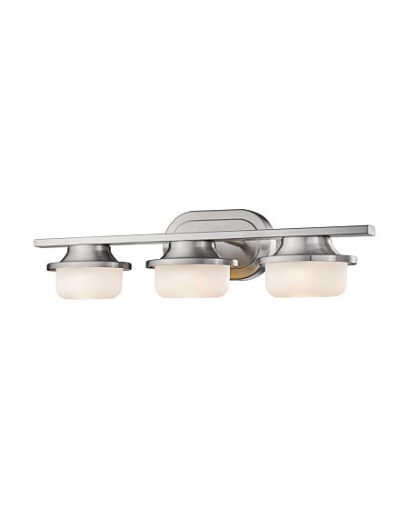 Z-Lite Optum 3-Light Bathroom Vanity Light In Brushed Nickel