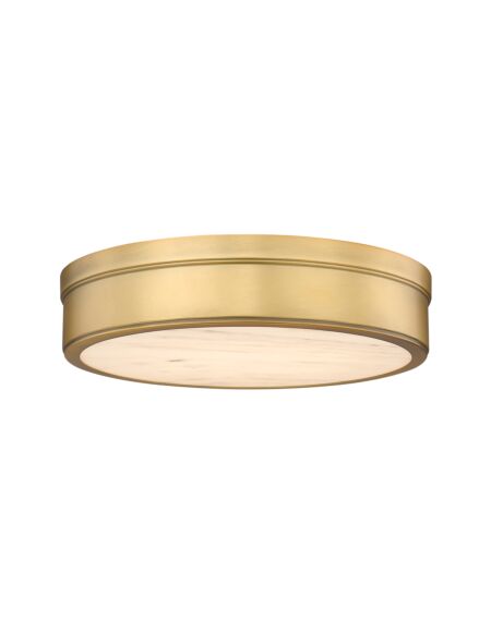 Anders 1-Light Flush Mount in Rubbed Brass