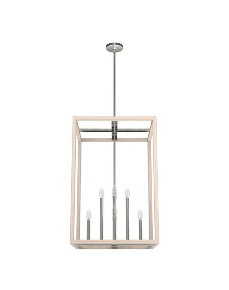 Squire Manor 8-Light Pendant in Brushed Nickel