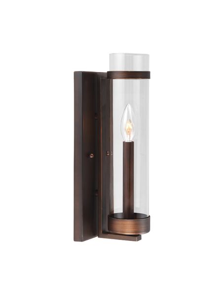 Millennium Lighting Milan 1 Light Wall Sconce in Rubbed Bronze