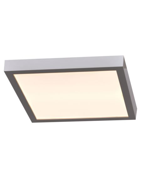  Ulko Exterior Square Outdoor Ceiling Light in Silver