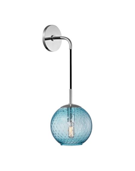 Rousseau Blue Glass Wall Sconce