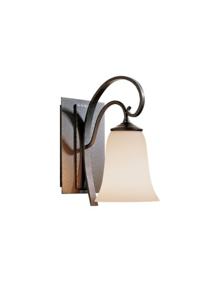 Hubbardton Forge 10 Scroll Sconce in Natural Iron