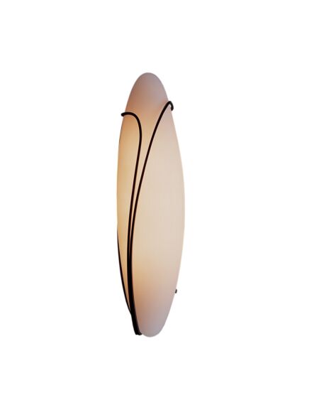 Hubbardton Forge 20 3-Light Oval with Reeds Sconce in Dark Smoke