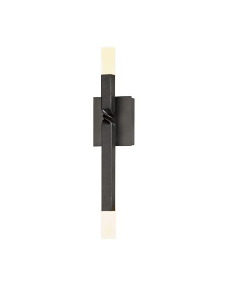 Hubbardton Forge 21 Helix LED Sconce in Dark Smoke