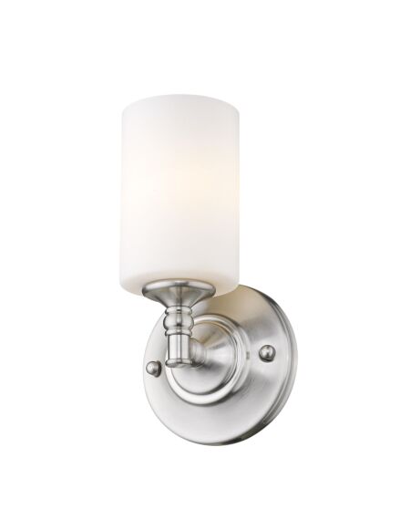 Z-Lite Cannondale 1-Light Wall Sconce In Brushed Nickel