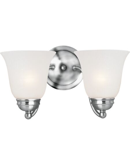 Basix 2-Light Wall Sconce in Polished Chrome
