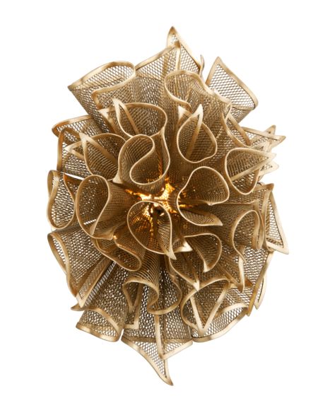  Pulse Wall Sconce in Gold Leaf