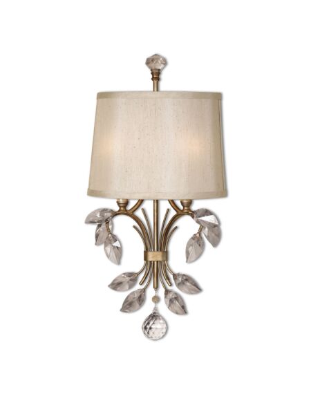 Alenya 2-Light Wall Sconce in Burnished Gold