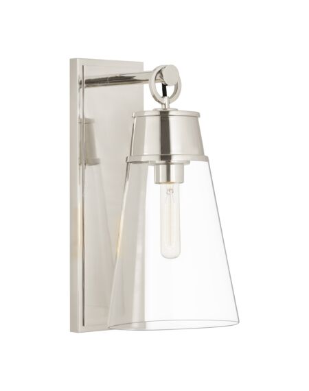 Z-Lite Wentworth 1-Light Wall Sconce In Polished Nickel