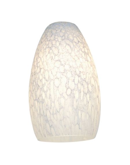 Inari Silk White Stone Champagne Pendant Light Glass Shade