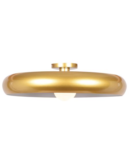  Bistro Ceiling Light in Gold and White