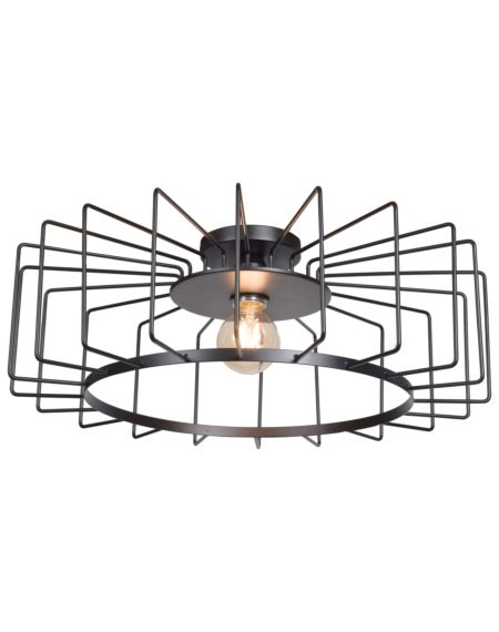 Wired Ceiling Light in Black