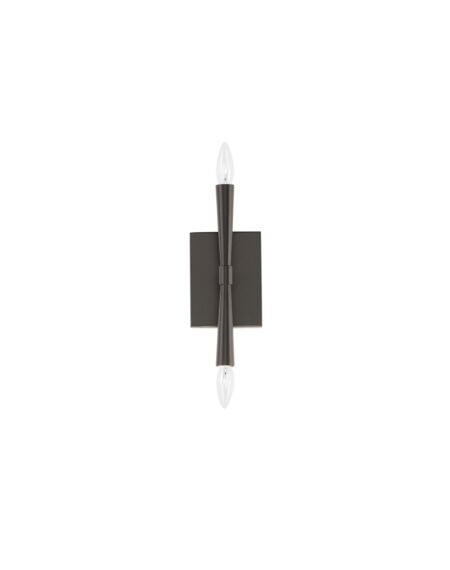 Rome 2-Light Wall Sconce in Black