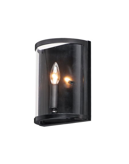 Maxim Sentinel 10 Inch Wall Sconce in Black