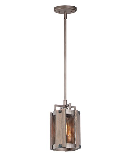  Outland Pendant Light in Barn Wood and Weathered Zinc